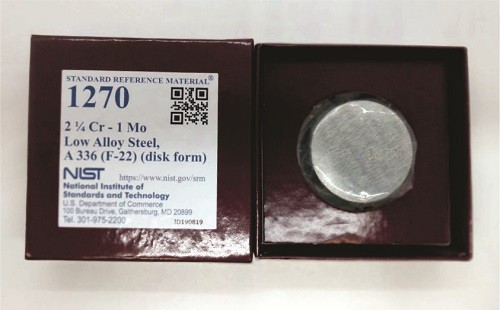 SRM 1270 - La鋼，Cr-Mo(A 336)(F-22)標(biāo)準(zhǔn)品